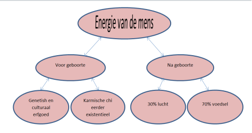 tekening van tabel hoe energievan de mens ontwikkeld
