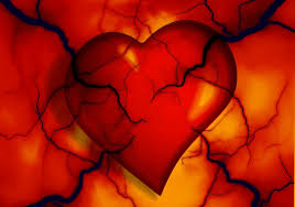 tekening van hart en bloedvaten